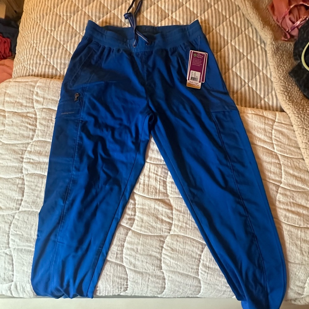 Healing Hands Men's Royal Blue Cargo Pants